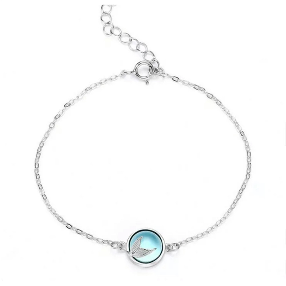 Tail Mermaid Fish Whale Bracelet Glass Ball